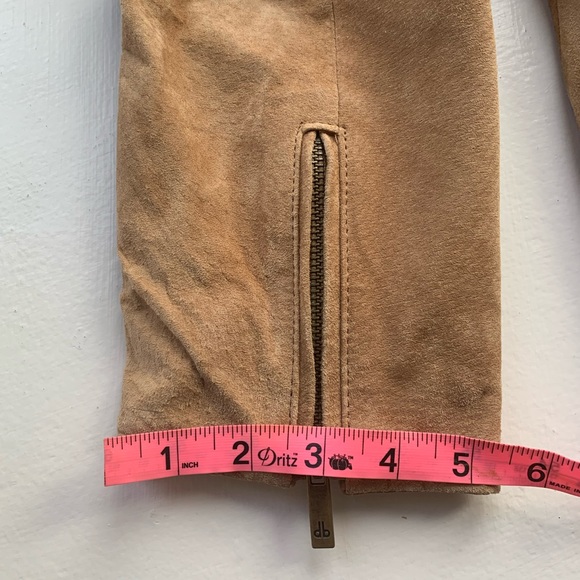 Dennis Basso Suede Tan Jacket size 1X - Picture 10 of 17
